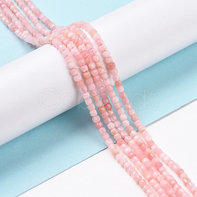 Natural Pink Opal Beads Strands G-C009-B18-1