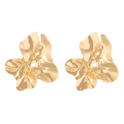 Alloy Flower Stud Earrings for Women WG9B189-01-1