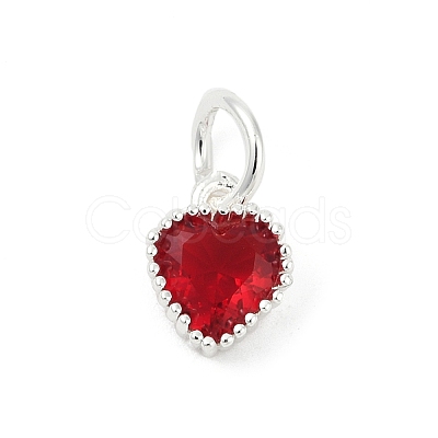 Brass Micro Pave Cubic Zirconia Pendants KK-H204-01S-07-1