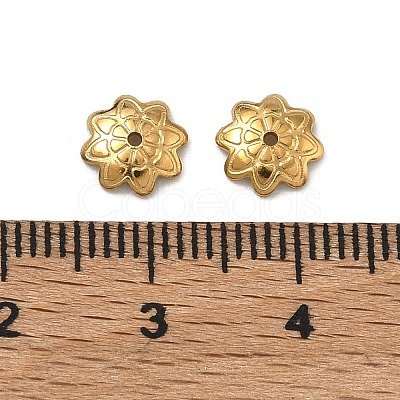 304 Stainless Steel Bead Caps STAS-P448-09D-G-1