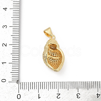 Brass Micro Pave Cubic Zirconia Pendants KK-D317-097G-1