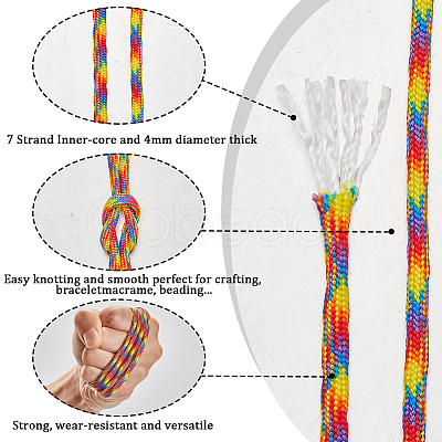 50M 7 Inner Cores Polyester & Spandex Cord Ropes RCP-SP0001-01B-1