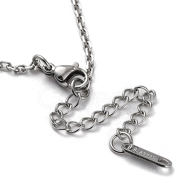 Non-Tarnish 304 Stainless Steel Cable Chain Necklace NJEW-D045-12P-1