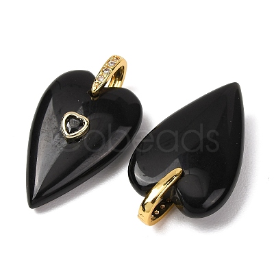 Natural Obsidian Pendants GG-CBA51ED-03G-05-1