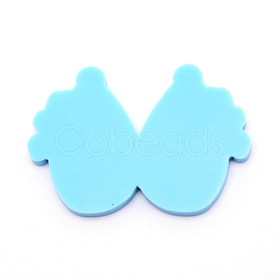 Teardrop with Lady Silicone Statue Pendant Molds DIY-WH0175-54-1