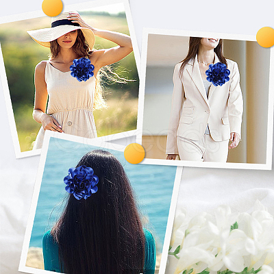 1Pc Polyester Brooches JEWB-CN0001-07F-1