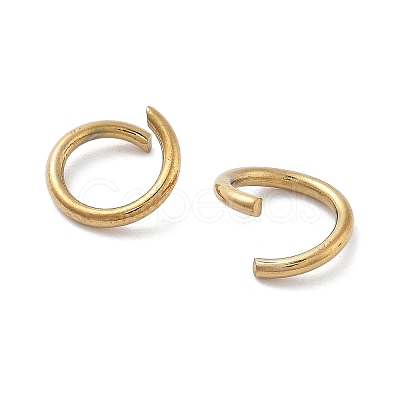 Ion Plating(IP) 304 Stainless Steel Open Jump Rings STAS-M081-01G-04-1