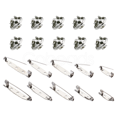 Iron Brooch Findings IFIN-TA0001-27P-1