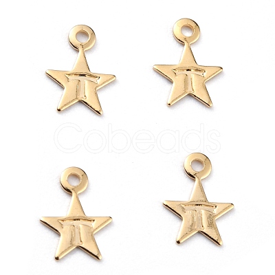 Brass Charms KK-O131-10G-1