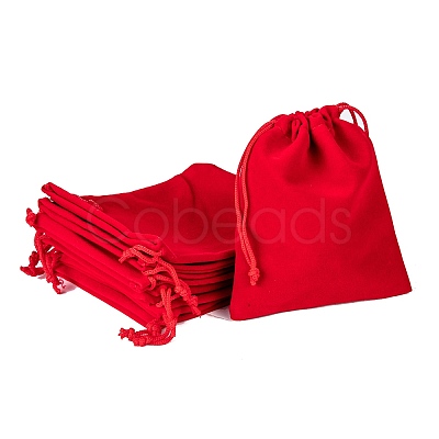 Rectangle Velvet Pouches X-TP-R002-10x12-04-1