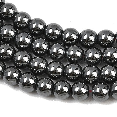 Synthetic Non-magnetic Hematite Beads Strands GG-CBAB93D-B01-4mm-1