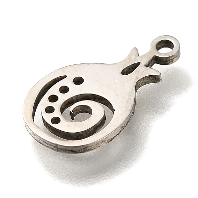 201 Stainless Steel Pendants STAS-R136-01P-04-1