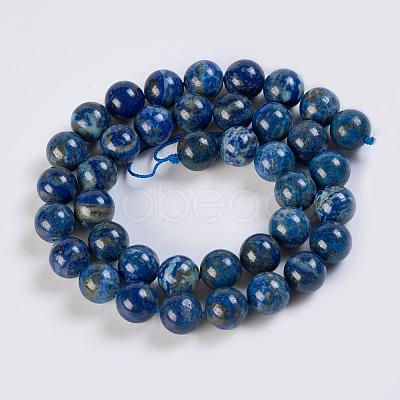 Natural Lapis Lazuli Beads Strands G-K254-01-6mm-1