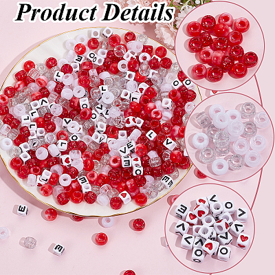 Valentine's Day Theme DIY Beads Kits DIY-SP0002-04-1