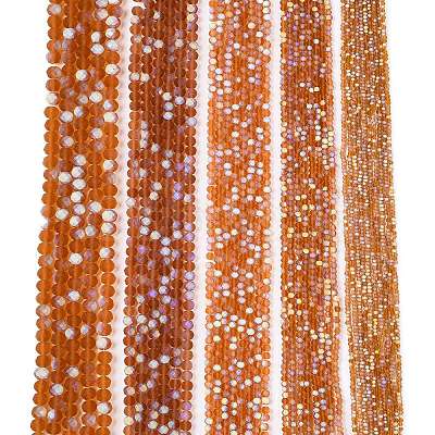 Transparent Glass Beads Strands EGLA-A044-T4mm-MB04-1