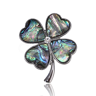 Saint Patrick's Day Shell Brooch PW-WG96978-01-1