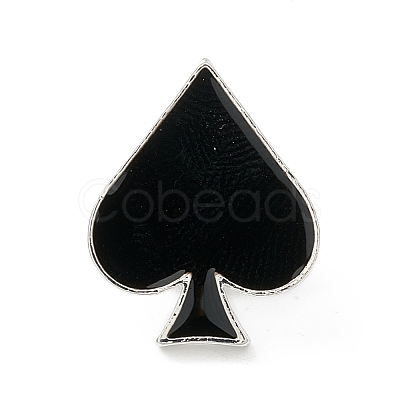 Playing Card Enamel Pin JEWB-I017-01F-P-1