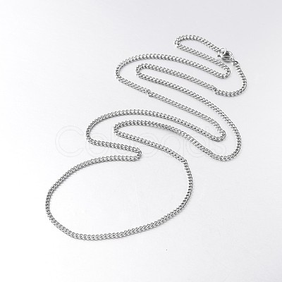 Iron Twisted Chain Necklaces NJEW-JN01046-02-1