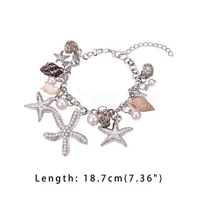Trendy Charm Bracelets BJEW-PH0004-03-1