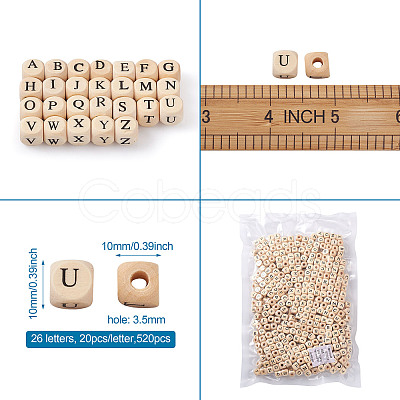 ddPrinted Natural Wood Beads WOOD-KS0001-12-1