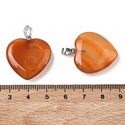 Natural Carnelian Pendants X-G-G956-B52-FF-1