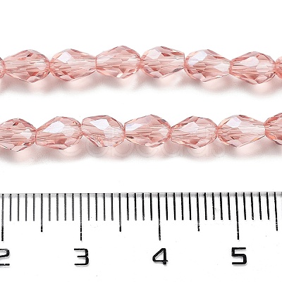 Electroplate Glass Beads Strands EGLA-R008-6x4mm-7-1