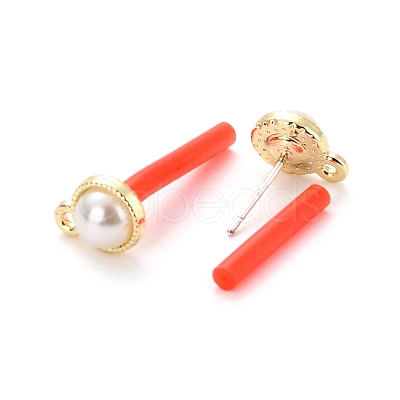 Alloy Stud Earring Findings EJEW-J102-03G-1