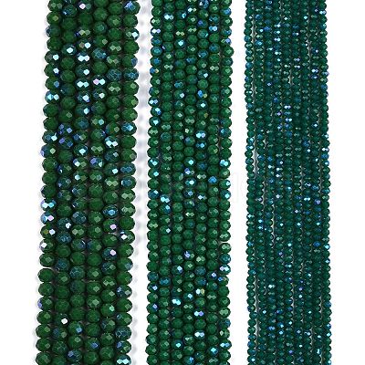 Electroplate Opaque Solid Color Glass Beads Strands LS-EGLA-A044-P2mm-L09-1