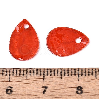 Spray Painted Capiz Shell Charms LS-SSHEL-T006-10C-1