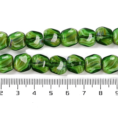 Handmade Milleflori Glass Beads Strands LAMP-M018-01A-05-1