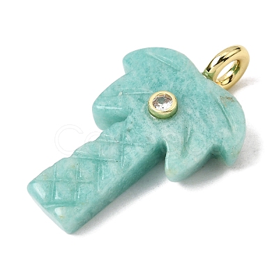Natural Amazonite Carved Pendants G-C282-04D-1