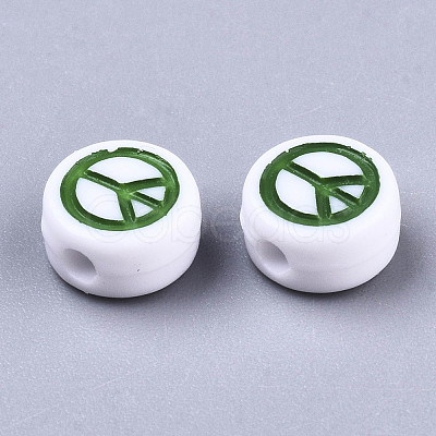 Opaque Acrylic Beads MACR-N008-35-1