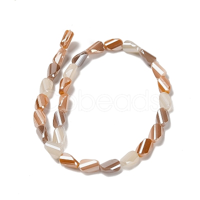 Electroplate Glass Beads Strands X-EGLA-P065-01A-03-1