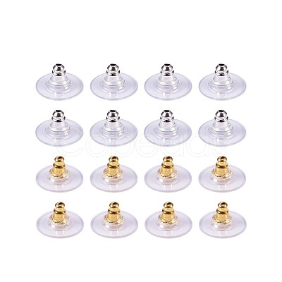 Brass Ear Nuts KK-PH0028-02M-1
