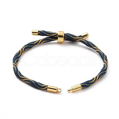 Nylon Cord Silder Bracelets MAK-C003-03G-22-1