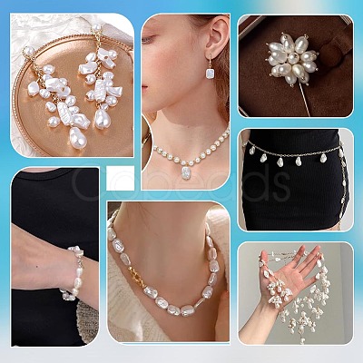 48Pcs 12 Styles Plastic Imitation Pearl Pendants FIND-PH0059-53-1