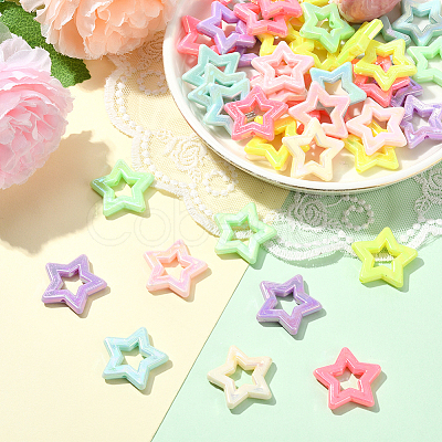 100Pcs Opaque Acrylic Beads SACR-SP0001-32-1