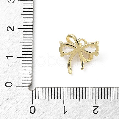 Brass Micro Pave Cubic Zirconia Charms KK-A300-01G-06-1