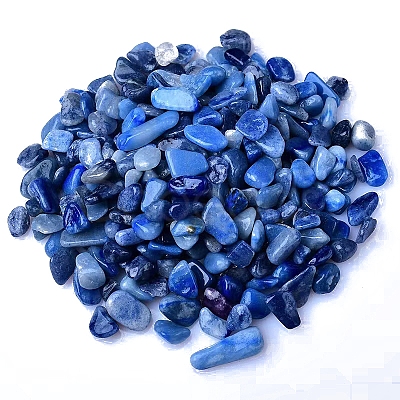 Dyed & Heated Natural Blue Aventurine Tumbled Chips PW-WGA7DCE-33-1