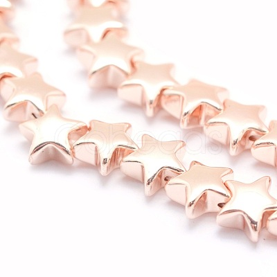 Electroplate Non-magnetic Synthetic Hematite Beads Strands G-L485-14-LRG-1