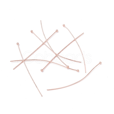 Brass Ball Head Pins KK-WH0058-02D-RG-1