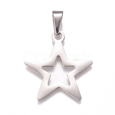 Tarnish Resistant 304 Stainless Steel Pendants STAS-I135-23P-1