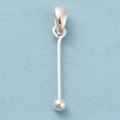 925 Sterling Silver Pendant Bails STER-P048-01B-S-1
