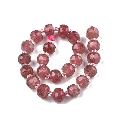 Natural Strawberry Quartz Beads Strands G-N327-08O-1