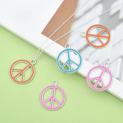 Alloy Enamel Pendants X-ENAM-P066-M-1