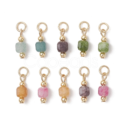 Natural Multicolor Tourmaline Pendants X-PALLOY-JF05146-1