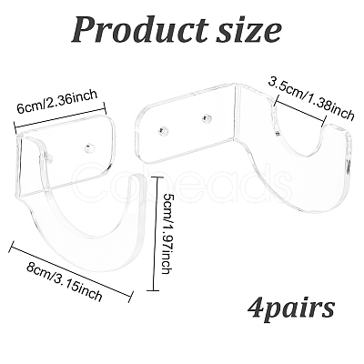 2 sets Acrylic Softball Bat Holders AJEW-GO0001-16-1