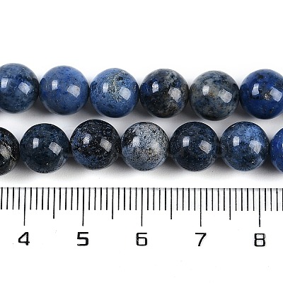 Natural Dumortierite Beads Strands G-G167-A06-8MM-1