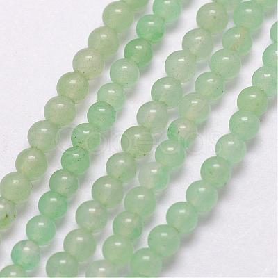 Natural Green Aventurine Bead Strands G-K146-14-3mm-1