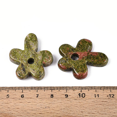 Natural Unakite Pendants G-T142-44I-1